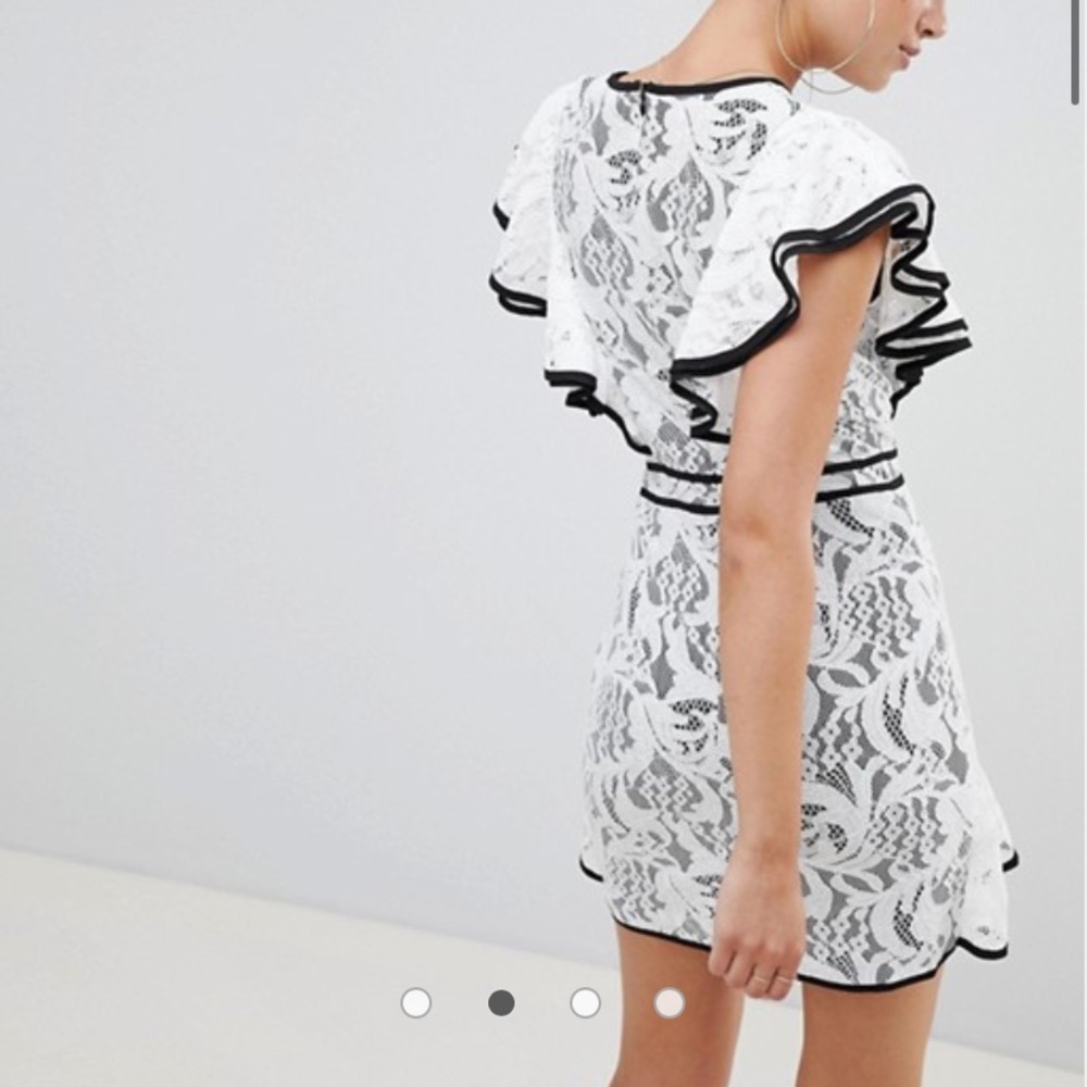 Contrast Frill ASOS Dress